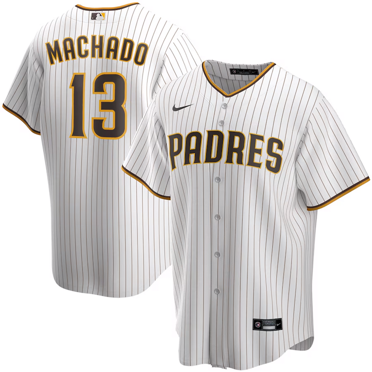 San Diego Padres Manny Machado Nike White Home Replica Player Jersey