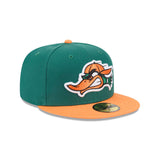 Arkansas Travellers Theme Night 59FIFTY Fitted Hat - Orange & Green