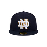 New Era Notre Dame Fighting Irish 59FIFTY Fitted Hat – Navy & Gold