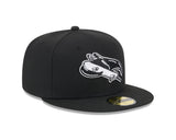Tampa Bay Rays Black and White 59FIFTY Fitted