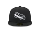 Tampa Bay Rays Black and White 59FIFTY Fitted