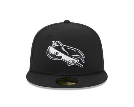 Tampa Bay Rays Black and White 59FIFTY Fitted