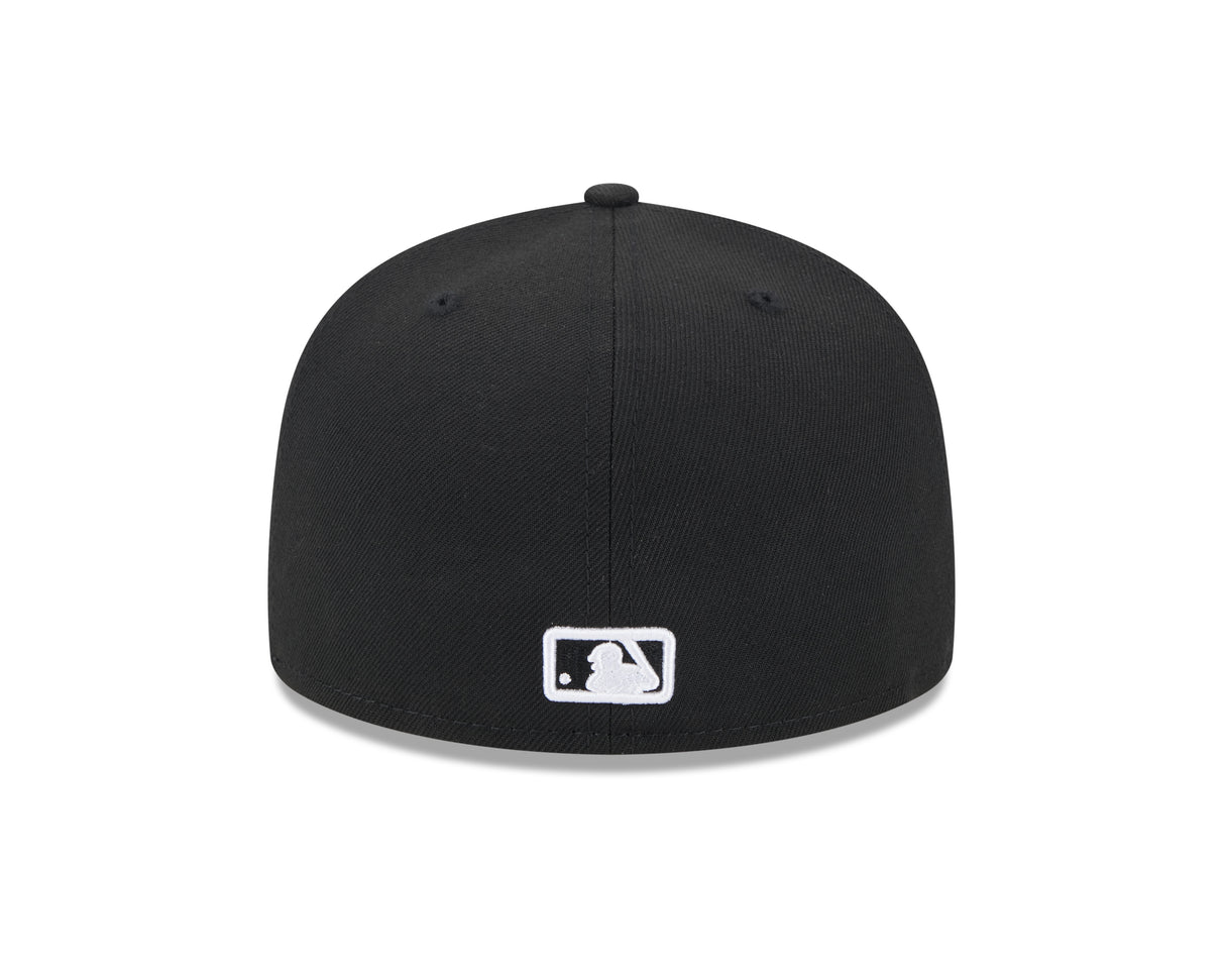 Tampa Bay Rays Black and White 59FIFTY Fitted
