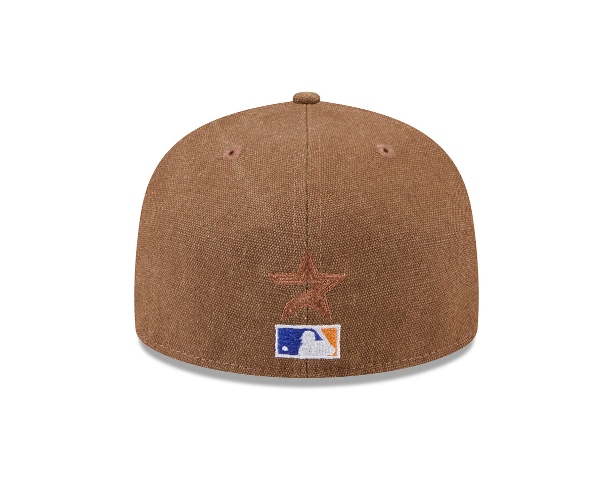 Houston Astros Canvas Camel 59FIFTY Fitted