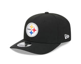Pittsburgh Steelers Logo Black 9SEVENTY Stretch-Snap Hat