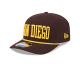 San Diego Padres Wordmark Brown 9SEVENTY Stretch-Snap Rope Hat