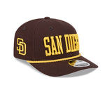 San Diego Padres Wordmark Brown 9SEVENTY Stretch-Snap Rope Hat