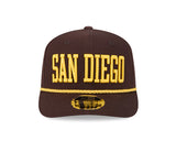 San Diego Padres Wordmark Brown 9SEVENTY Stretch-Snap Rope Hat