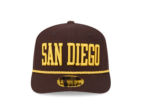 San Diego Padres Wordmark Brown 9SEVENTY Stretch-Snap Rope Hat
