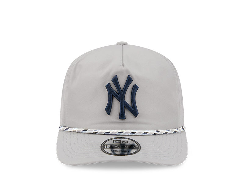 New York Yankees Gray & Navy New Era 19TWENTY Adjustable Rope Hat