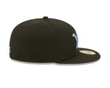 Detroit Lions Basic Black & Team Color New Era 59FIFTY Fitted Hat