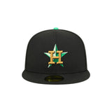 Houston Astros St. Patrick's Day 2026 Black 59FIFTY Fitted Hat