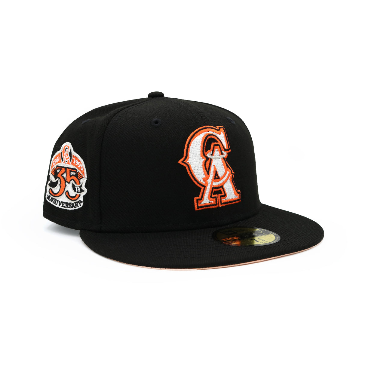 Los Angeles Angels Black Flame CA 59FIFTY Fitted