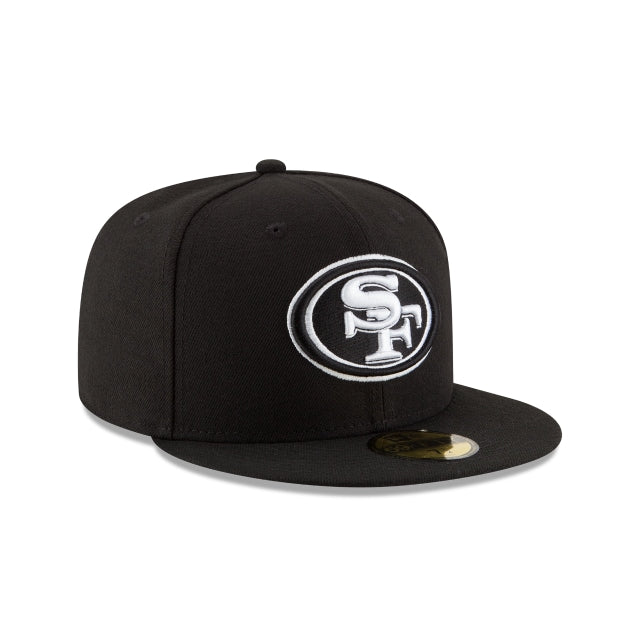 San Francisco 49ers Black & White 59FIFTY Fitted