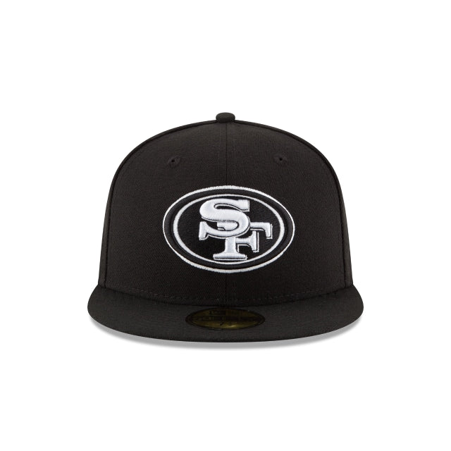 San Francisco 49ers Black & White 59FIFTY Fitted