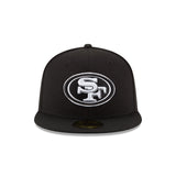 San Francisco 49ers Black & White 59FIFTY Fitted