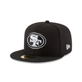 San Francisco 49ers Black & White 59FIFTY Fitted