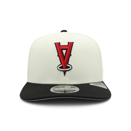 Los Angeles Angels Black and Bone 9SEVENTY A-Frame  Snapback
