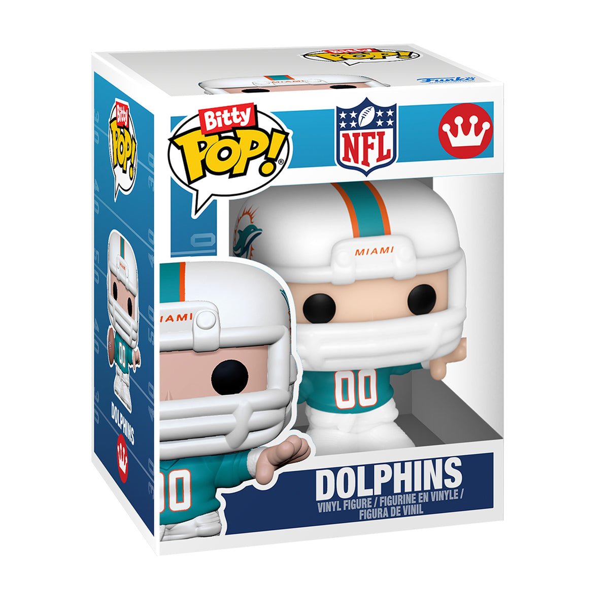 Miami Dolphins Bitty Pop! Helmet & Player