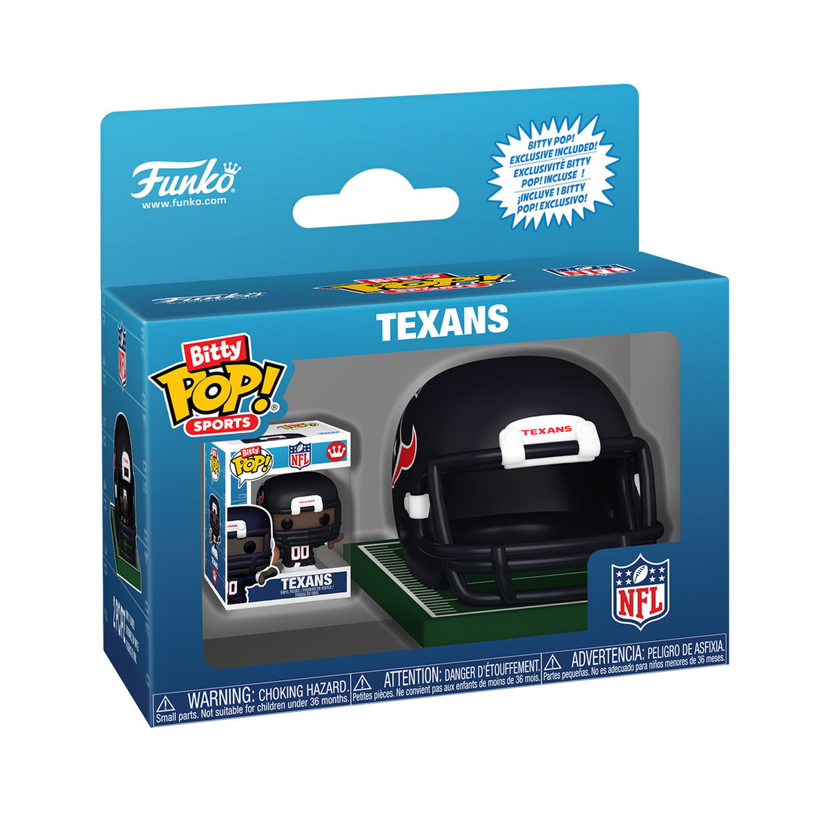 Houston Texans Bitty Pop! Helmet & Player