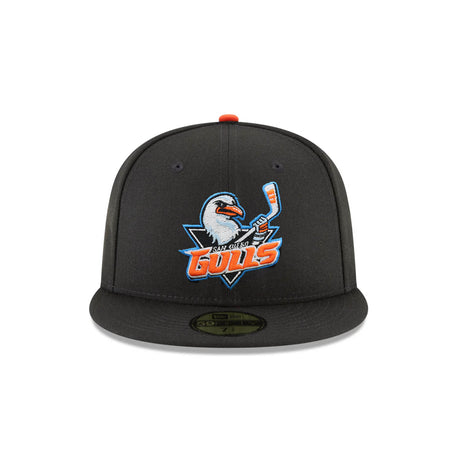 San Diego Gulls Authentic Collection Black 59FIFTY Fitted