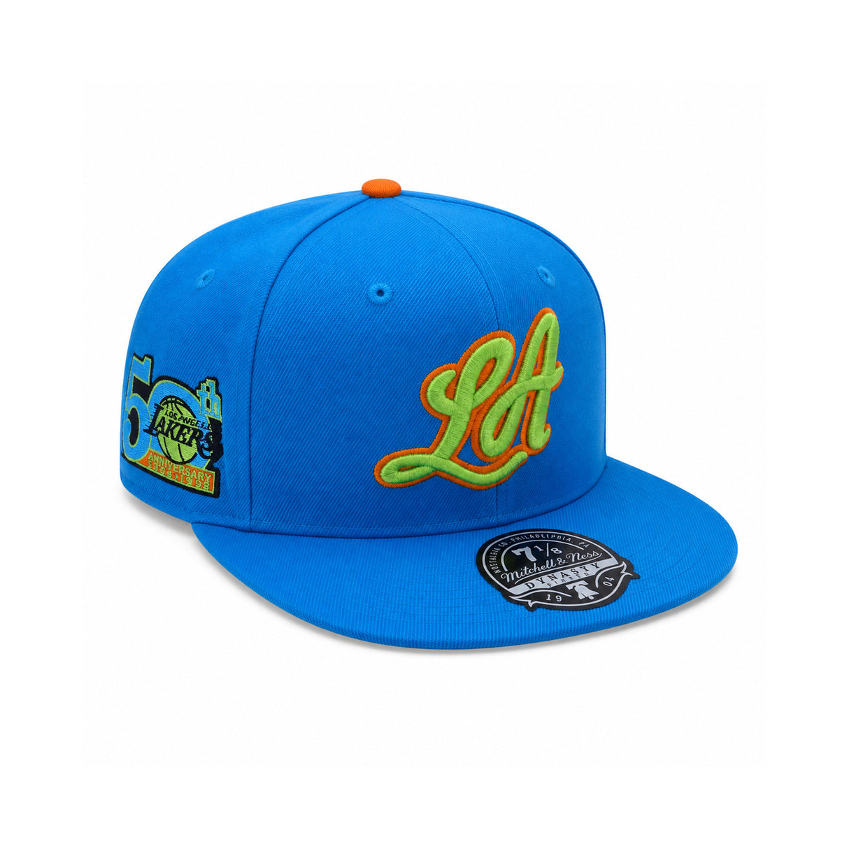 Los Angeles Lakers 50th Anniversary Blue Fitted Hat