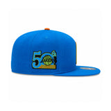 Los Angeles Lakers 50th Anniversary Blue Fitted Hat