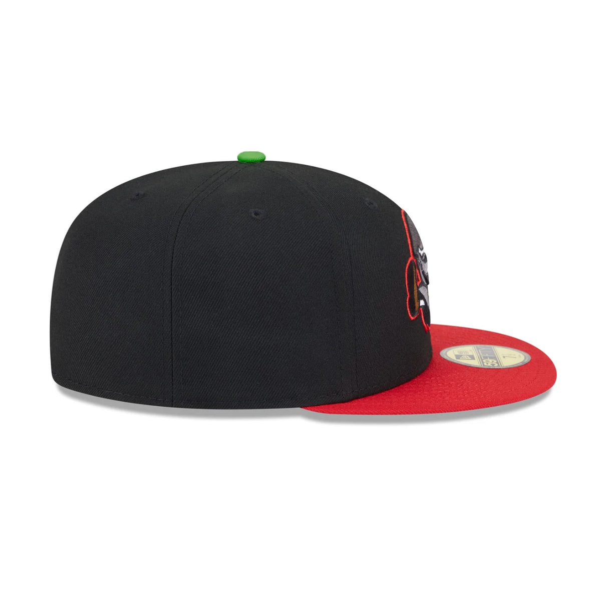 Winston-Salem Dash Theme Night Black & Red 59FIFTY Fitted Hat