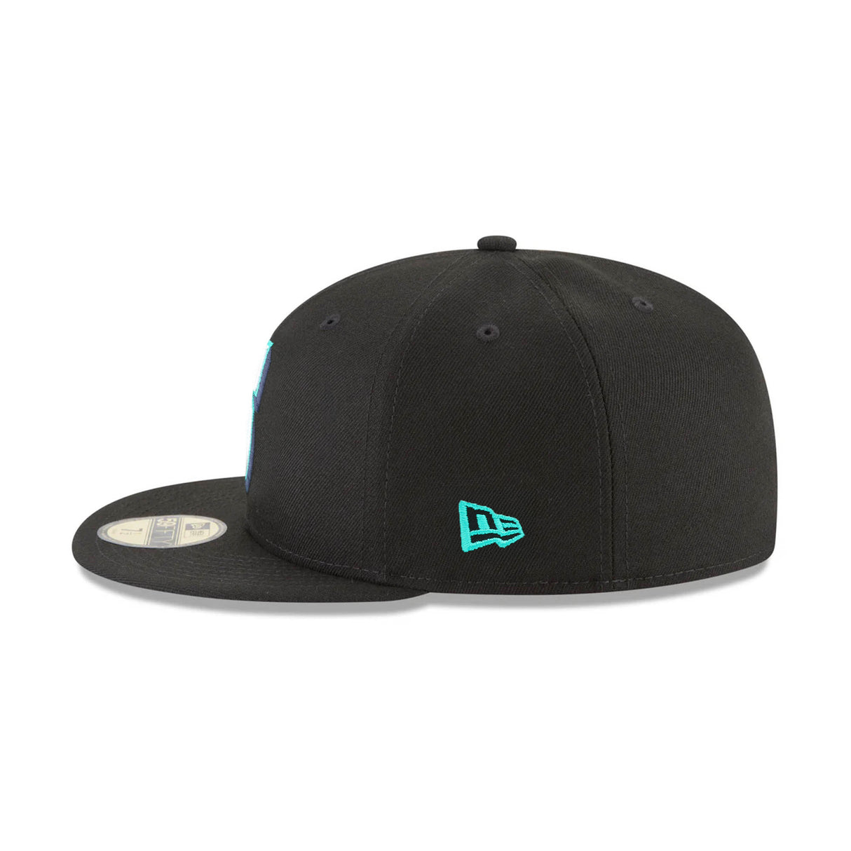 Seattle Mariners Black Aqua Shadow 59FIFTY Fitted Hat
