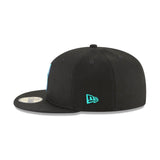 Seattle Mariners Black Aqua Shadow 59FIFTY Fitted Hat