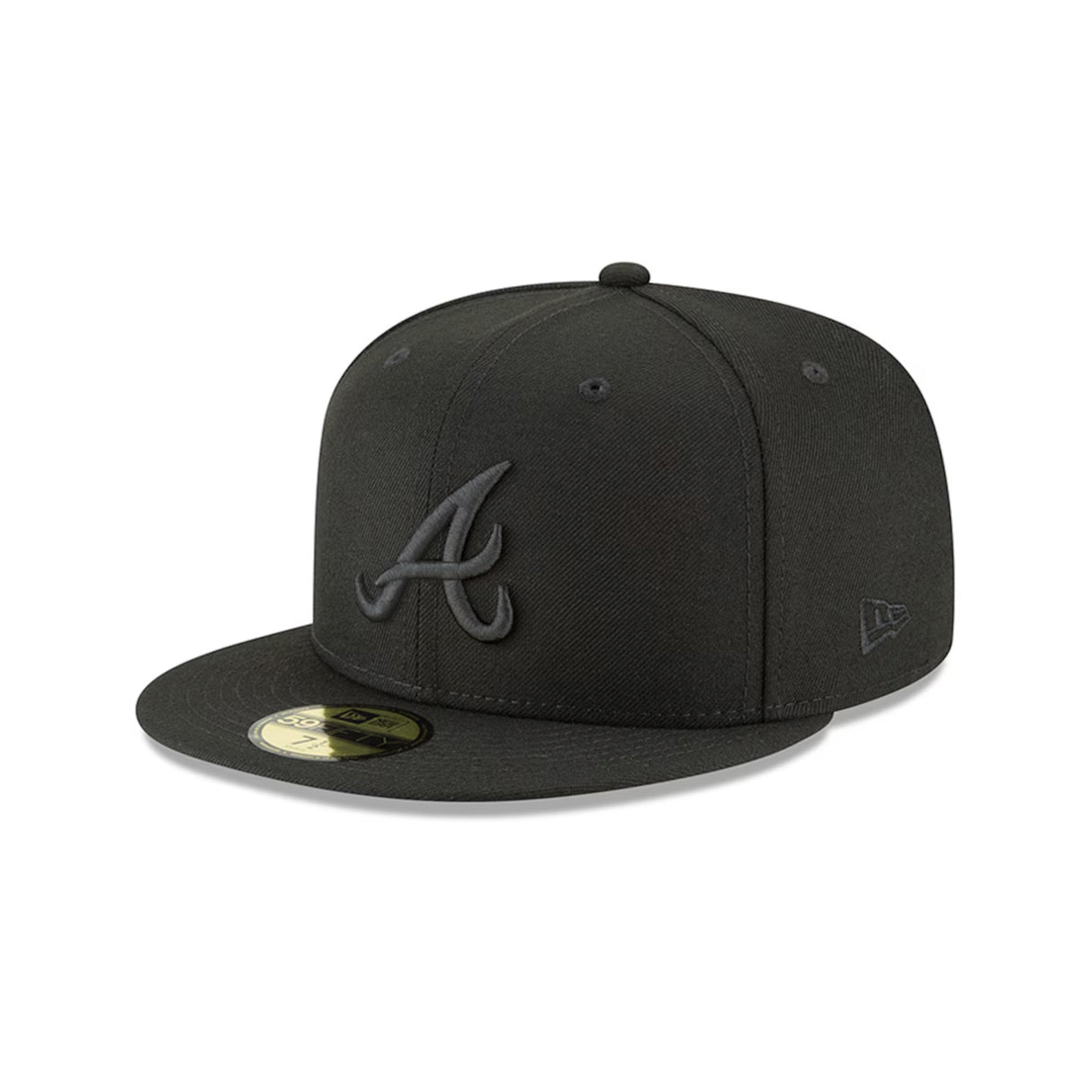 Atlanta Braves Black & Gray 59FIFTY Fitted Hat