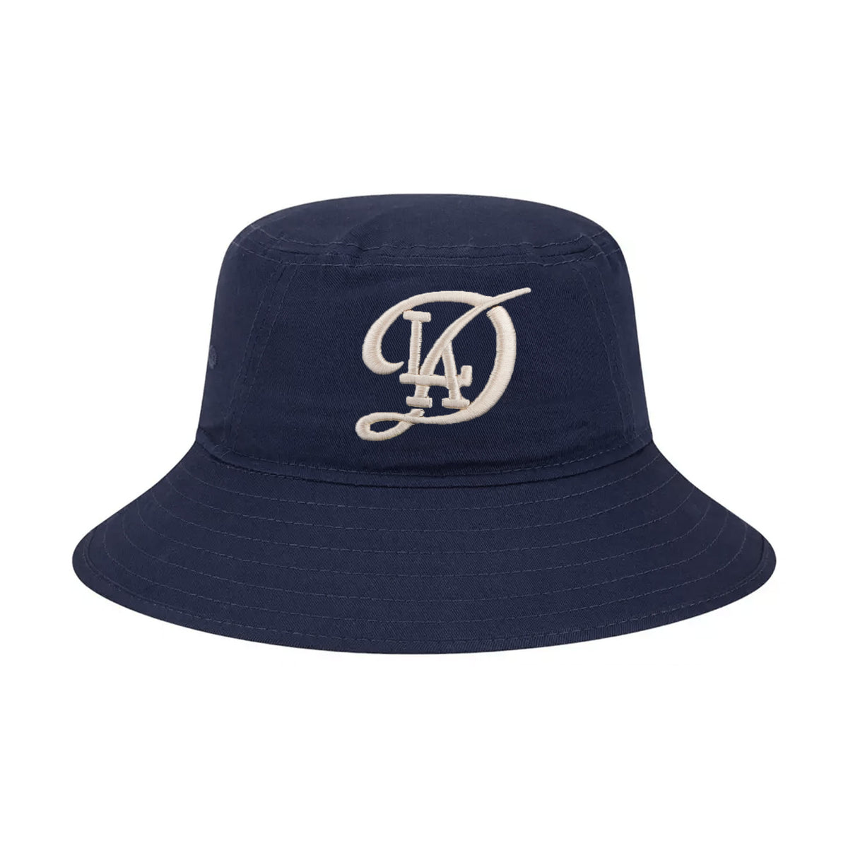 Los Angeles Dodgers Retro Script Navy Blue Bucket Hat