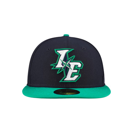 Inland Empire 66ers Green Authentic Collection Navy Green 59FIFTY Fitted Hat