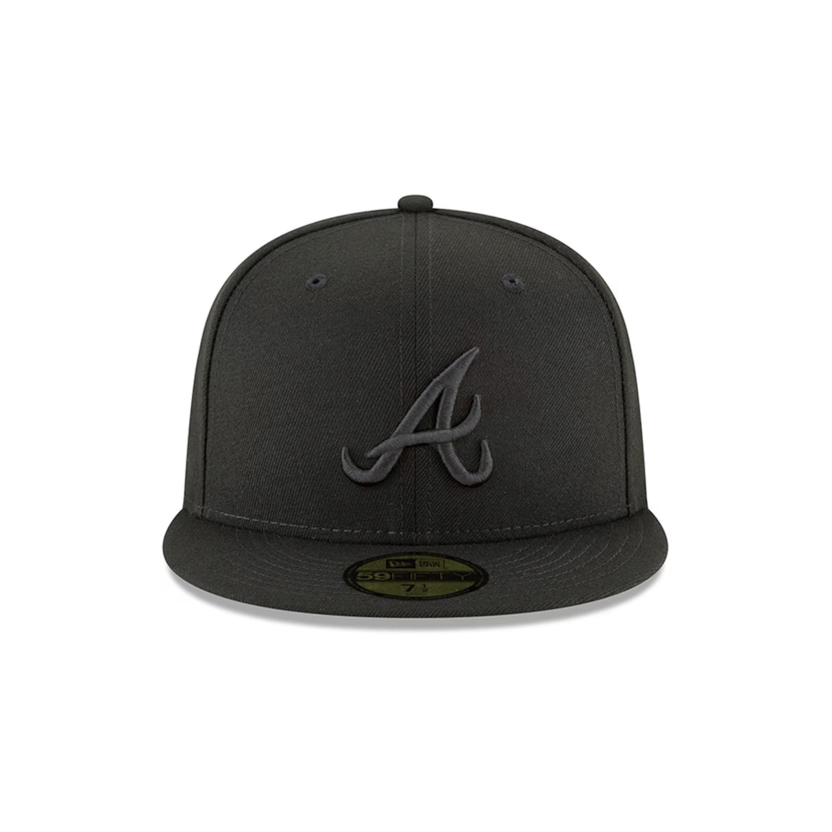 Atlanta Braves Black & Gray 59FIFTY Fitted Hat