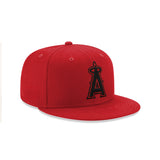 Los Angeles Angels Basic Scarlet Red 59FIFTY Fitted Hat