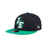Inland Empire 66ers Green Authentic Collection Navy Green 59FIFTY Fitted Hat