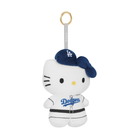 Los Angeles Dodgers Hello Kitty 7" Plush Bag Charm Keychain
