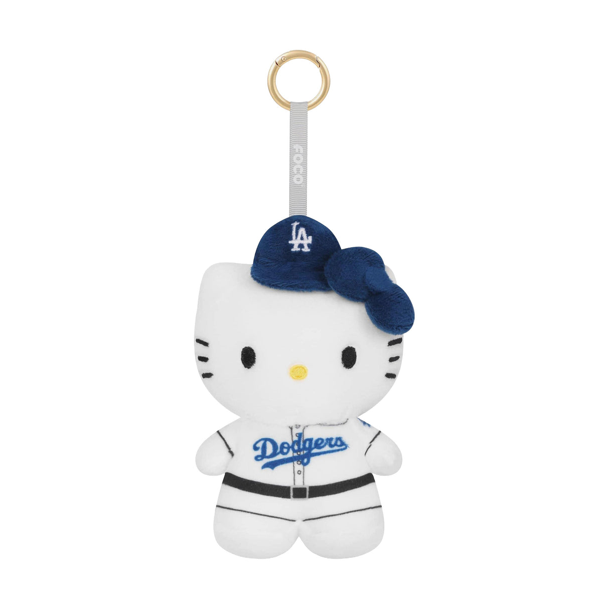 Los Angeles Dodgers Hello Kitty 7" Plush Bag Charm Keychain