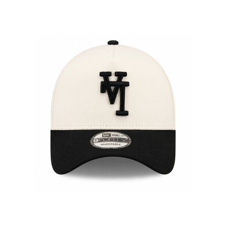 Los Angeles Dodgers 2020 World Series Side Patch Upside Down LA Chrome Black 9FORTY Snapback Hat