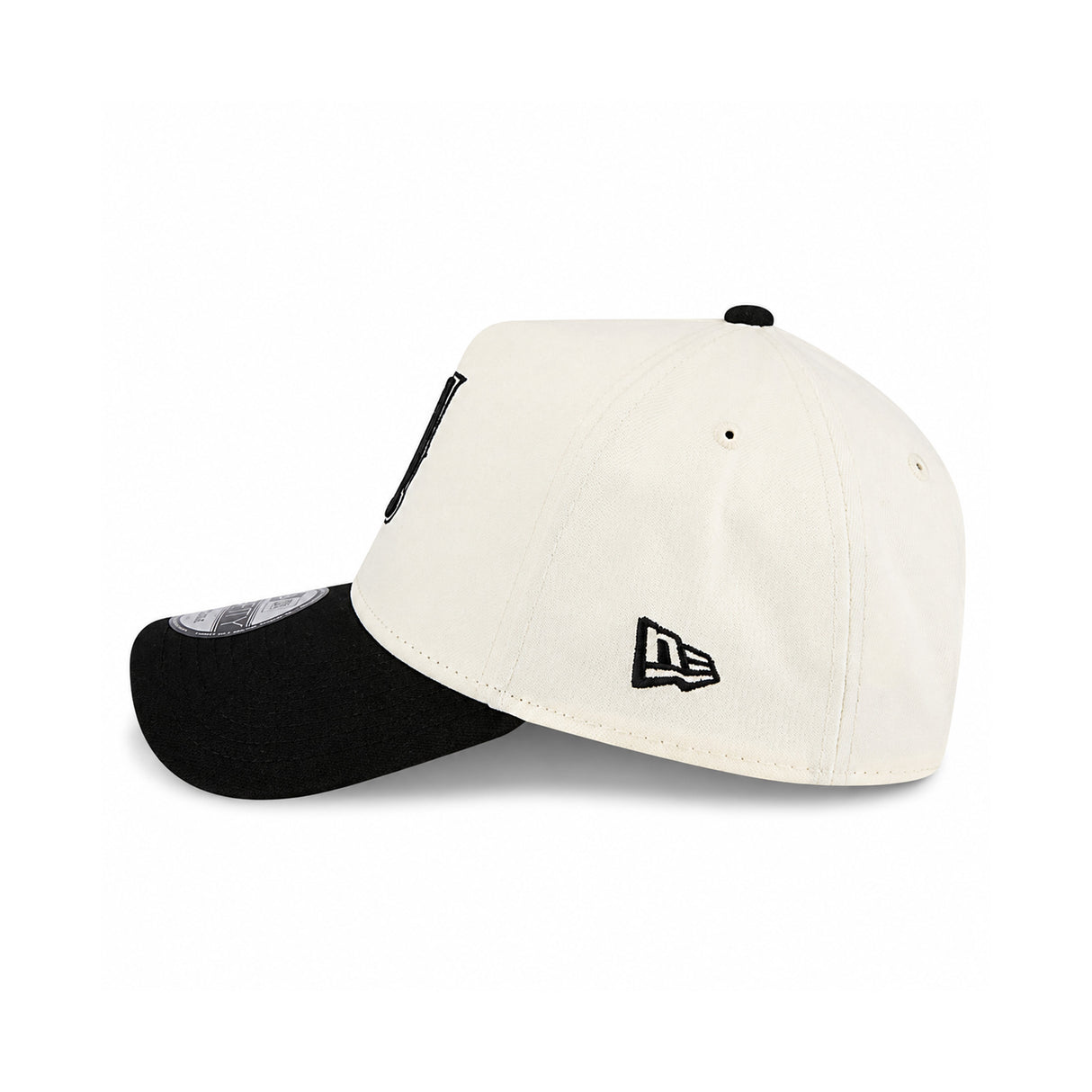 Los Angeles Angels Upside Down Logo 60th Anniversary Chrome Black 9FORTY A-Frame Snapback Hat