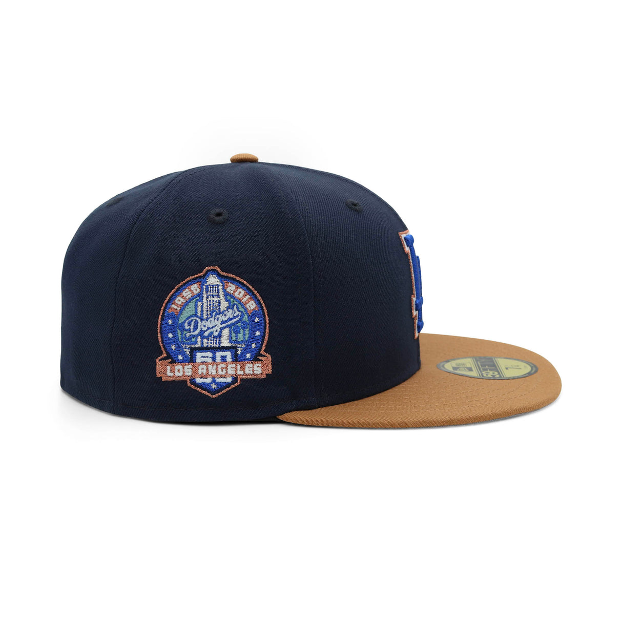Los Angeles Dodgers Bronze Navy 59FIFTY Fitted