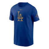 Los Angeles Dodgers Nike Royal 2025 Gold Collection LA Logo T-Shirt