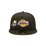 Los Angeles Lakers Black 17x Crown Champs 59FIFTY Fitted