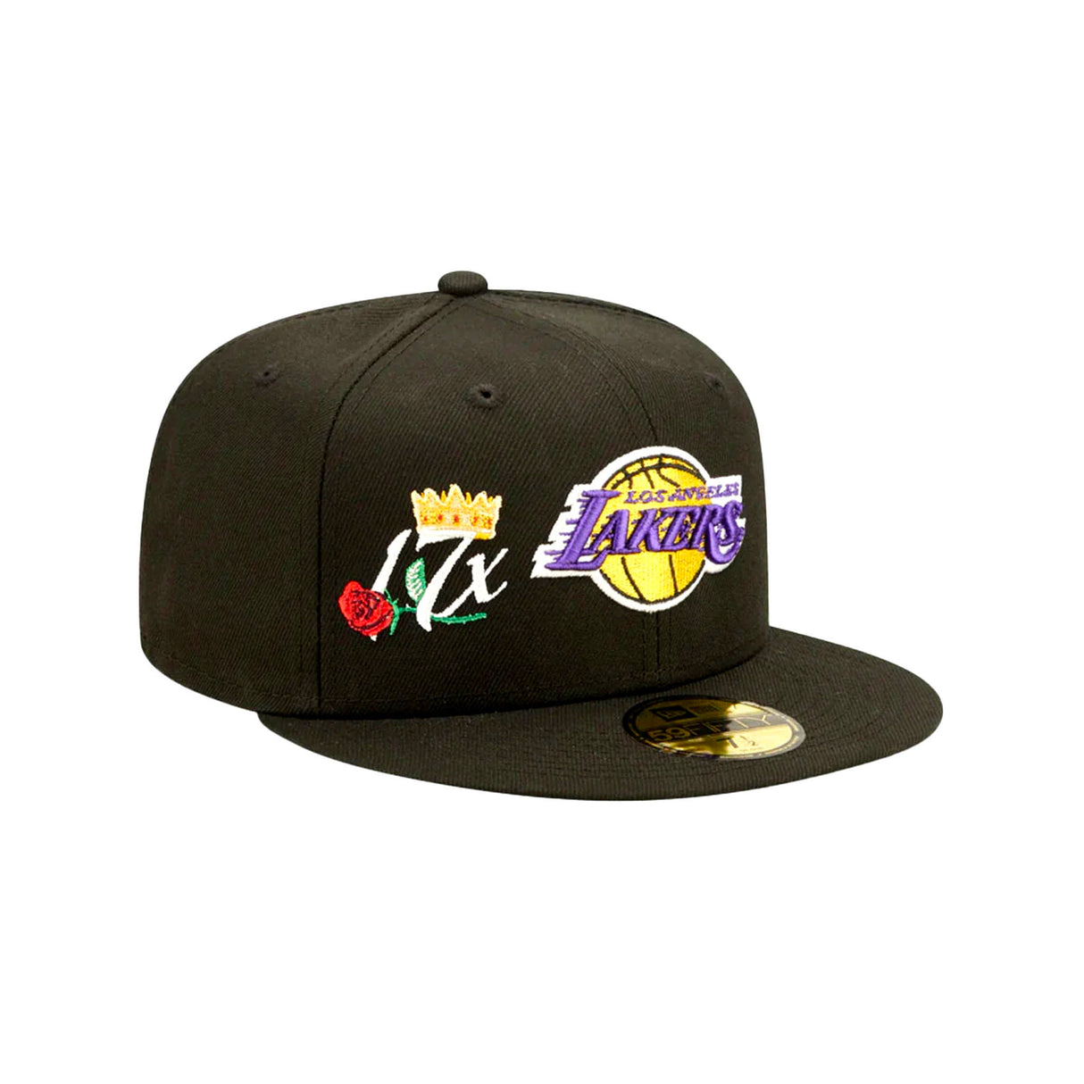 Los Angeles Lakers Black 17x Crown Champs 59FIFTY Fitted