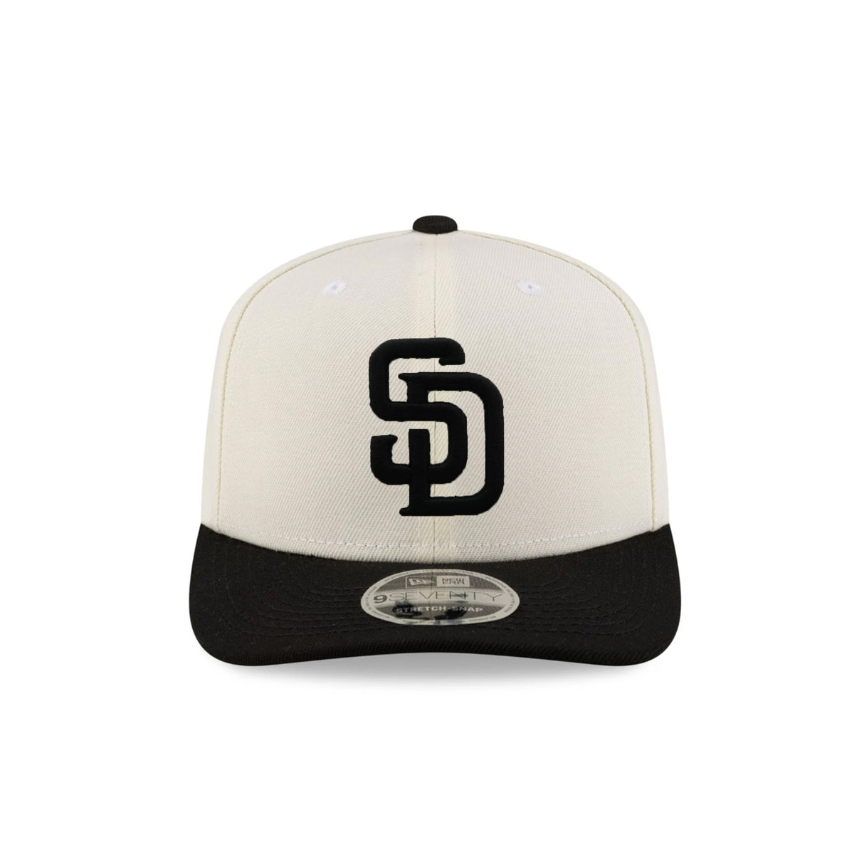 San Diego Padres Established 1969 Side Patch Chrome Black 9SEVENTY Stretch-Snap Hat