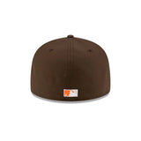 Cleveland Guardians Cooperstown Chief Wahoo Brown 59FIFTY Fitted Hat