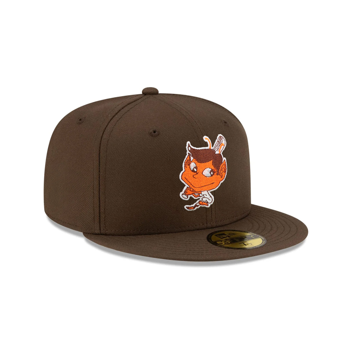 Cleveland Guardians Cooperstown Chief Wahoo Brown 59FIFTY Fitted Hat