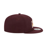 Houston Astros Cooperstown Collection Metallic Gold Logo Maroon 59FIFTY Fitted Hat