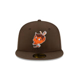Cleveland Guardians Cooperstown Chief Wahoo Brown 59FIFTY Fitted Hat