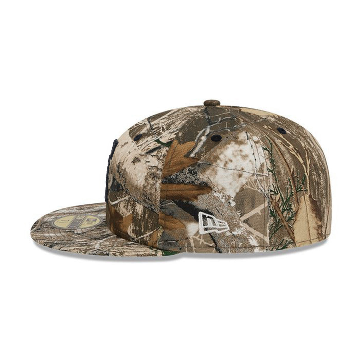 California Angels Cooperstown Collection Realtree APX Black Logo 59FIFTY Fitted Hat